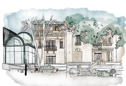 biblioteca rectangular